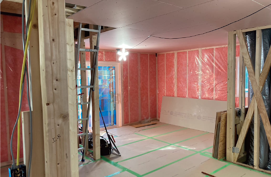 清潔に保たれた施工現場