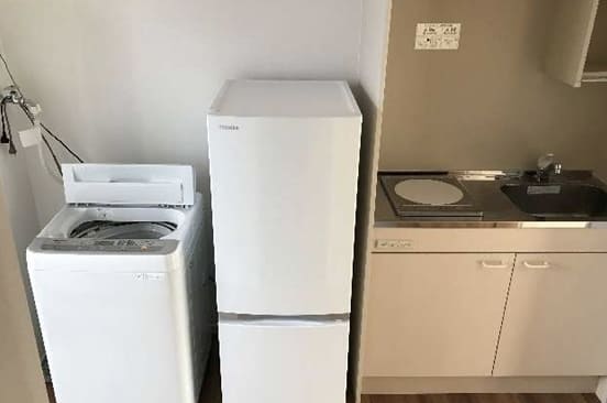 必要家電が完備された社員寮の設備