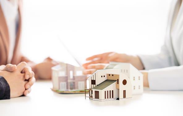 お問い合わせ・モデルハウス見学の様子