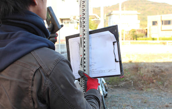 工事着工の様子