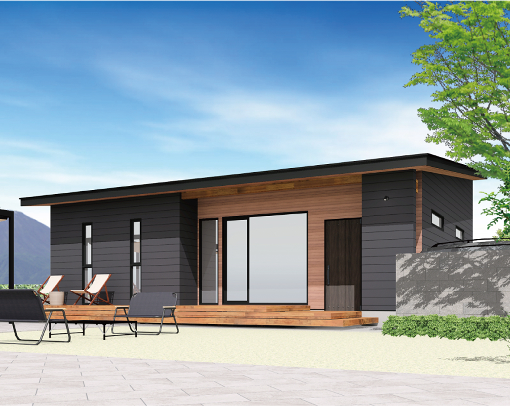 気軽にアウトドアの時間を楽しめる開放的な空間で自然とともに育む家