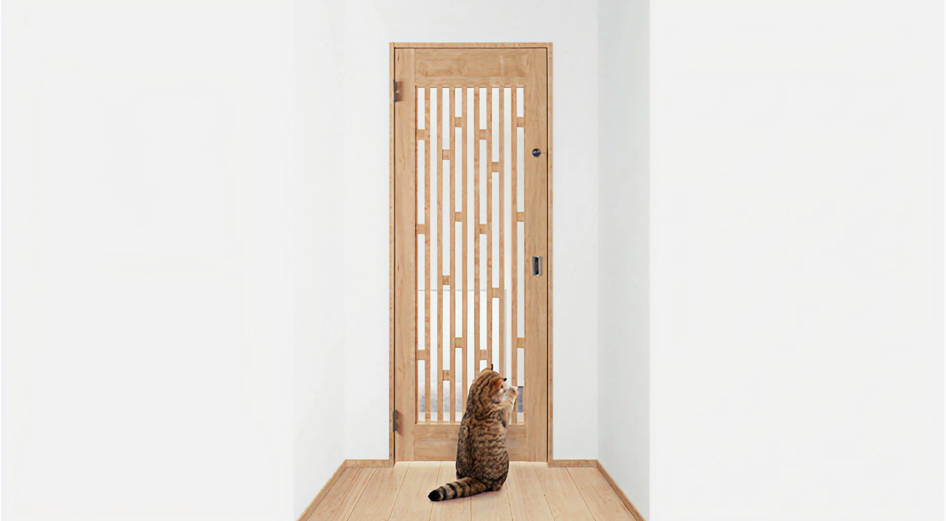 格子引戸（飛び出し防止）