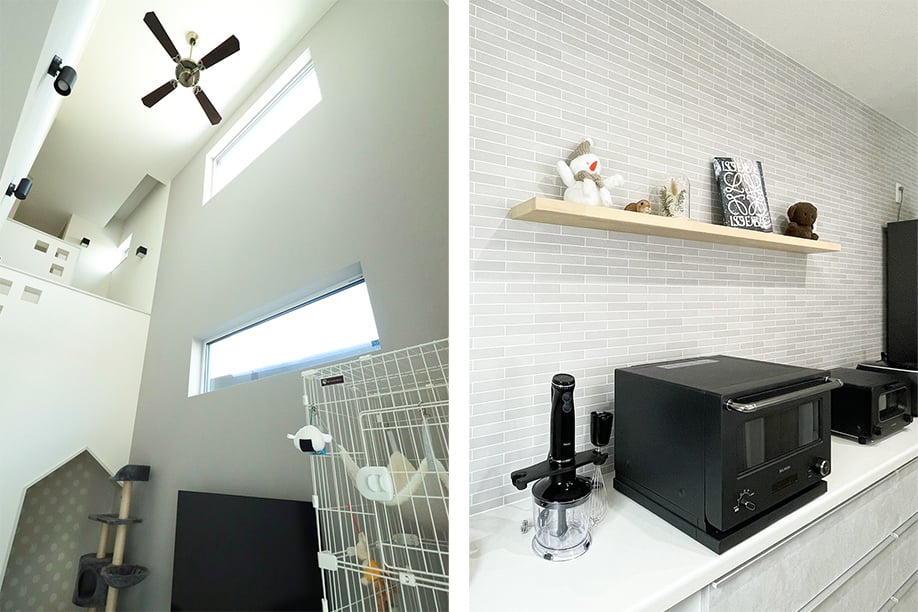 玄関を開けた瞬間から暖かく、どこに居ても快適で、全館空調の良さを実感したのが決め手です。