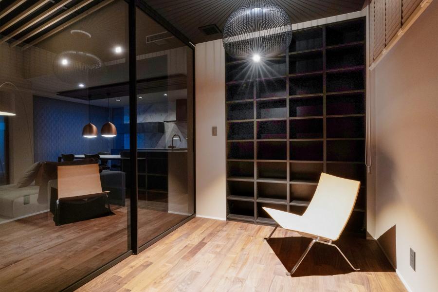 インナーガレージ＋中庭のある平屋